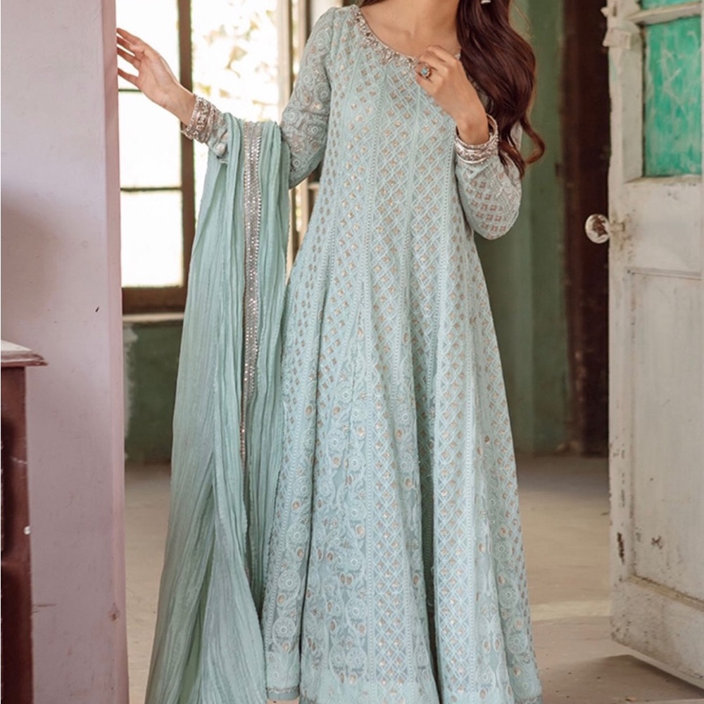 Green Asymmetrical Long Sleeve Sundress for Wedding Guests